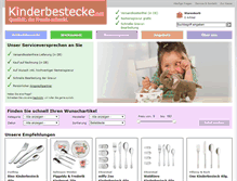 Tablet Screenshot of kinderbestecke.net